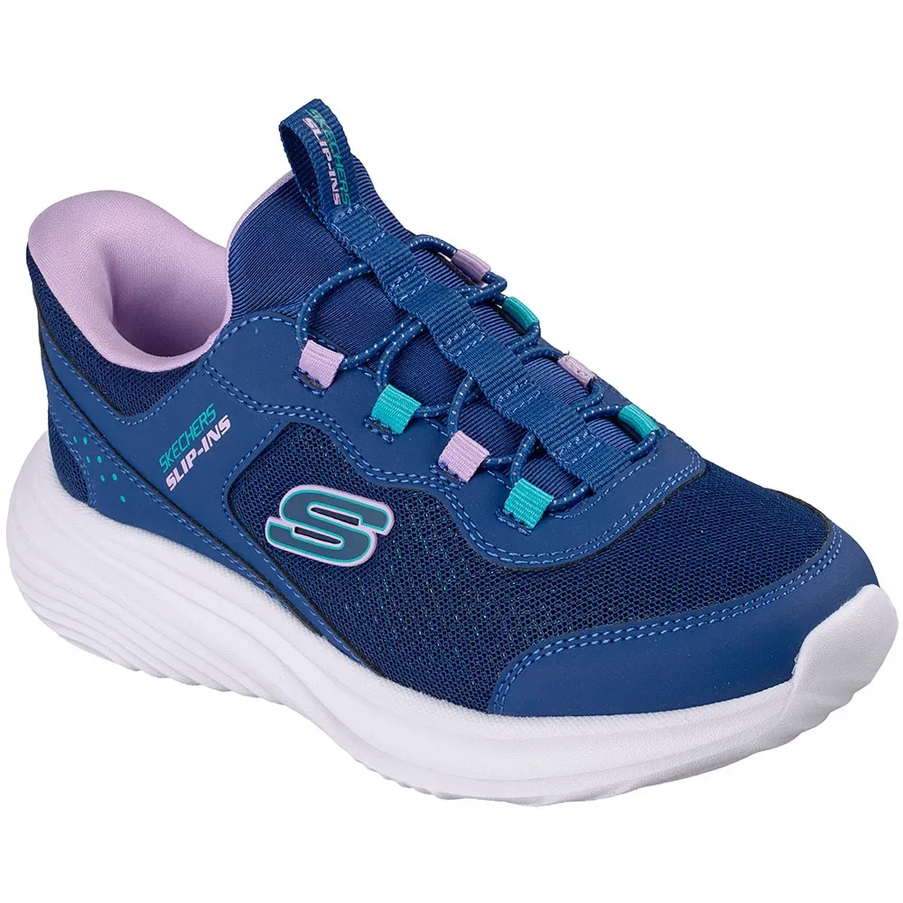 Детские кроссовки для девочек Skechers Bounder Pro, Blue — фото 2