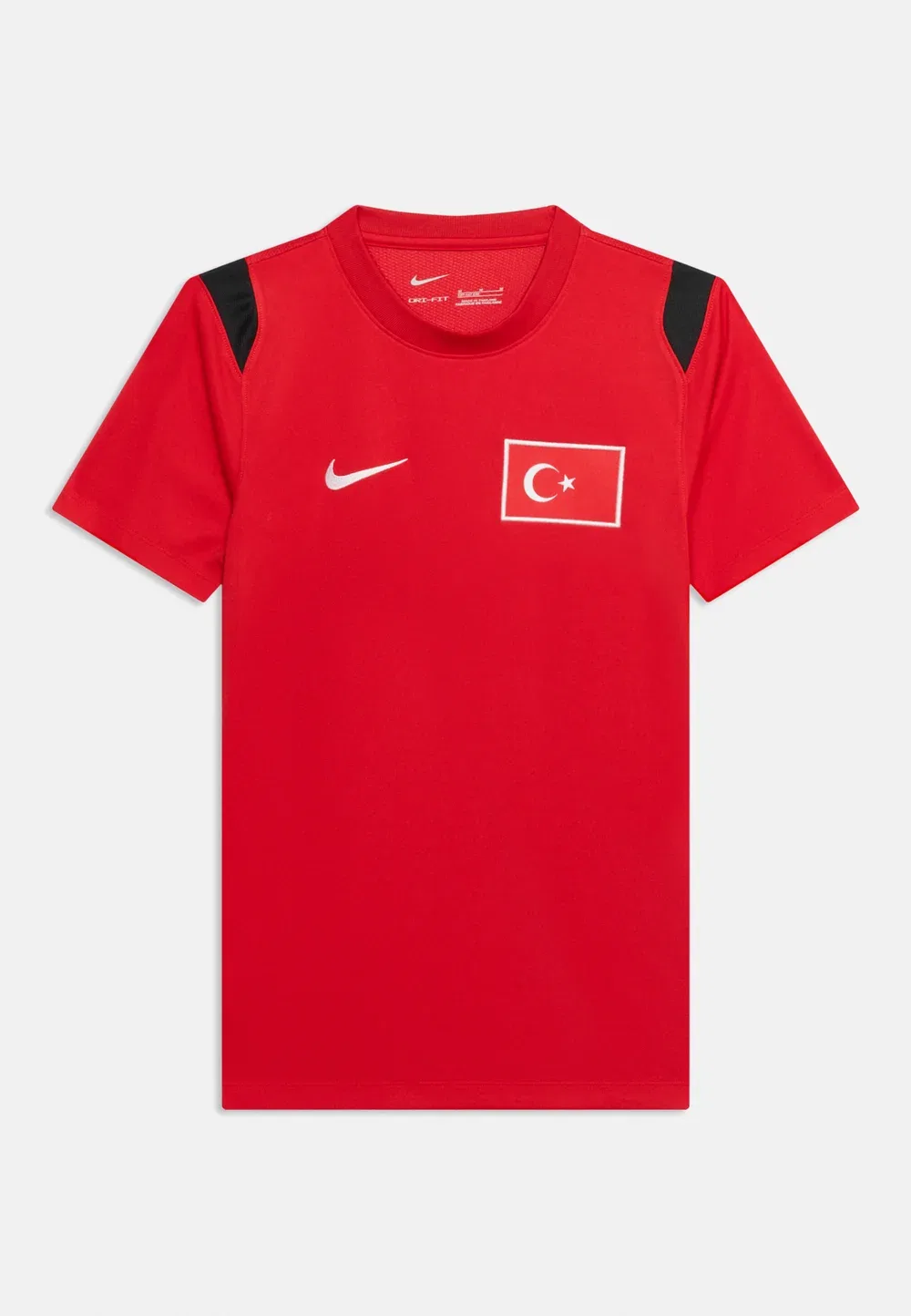 Футболка унисекс футбольной академии «Туркие» Nike Performance, Sport Red/Black/White — фото 3