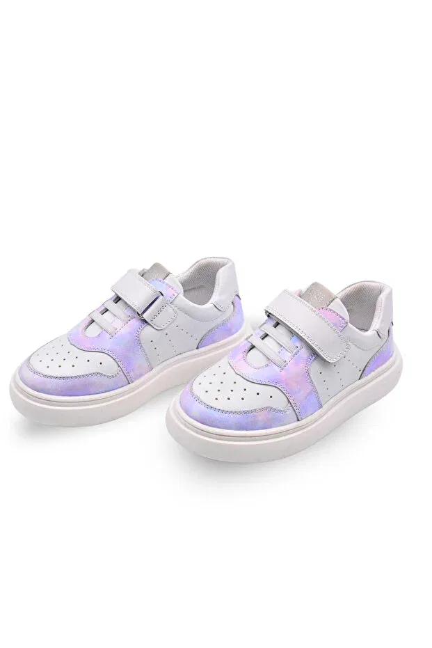 Детские туфли для девочек на липучке Bella Kids A More, Lilac — фото 4