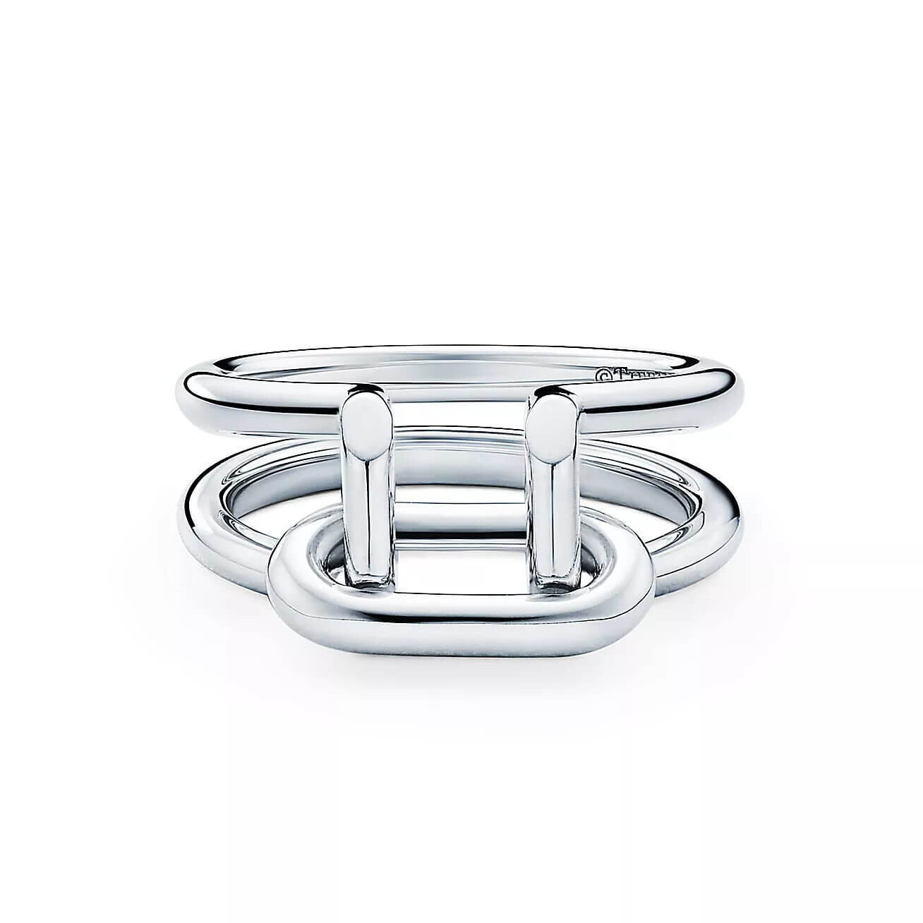

Кольцо Tiffany & Co HardWear Two-row, серебро