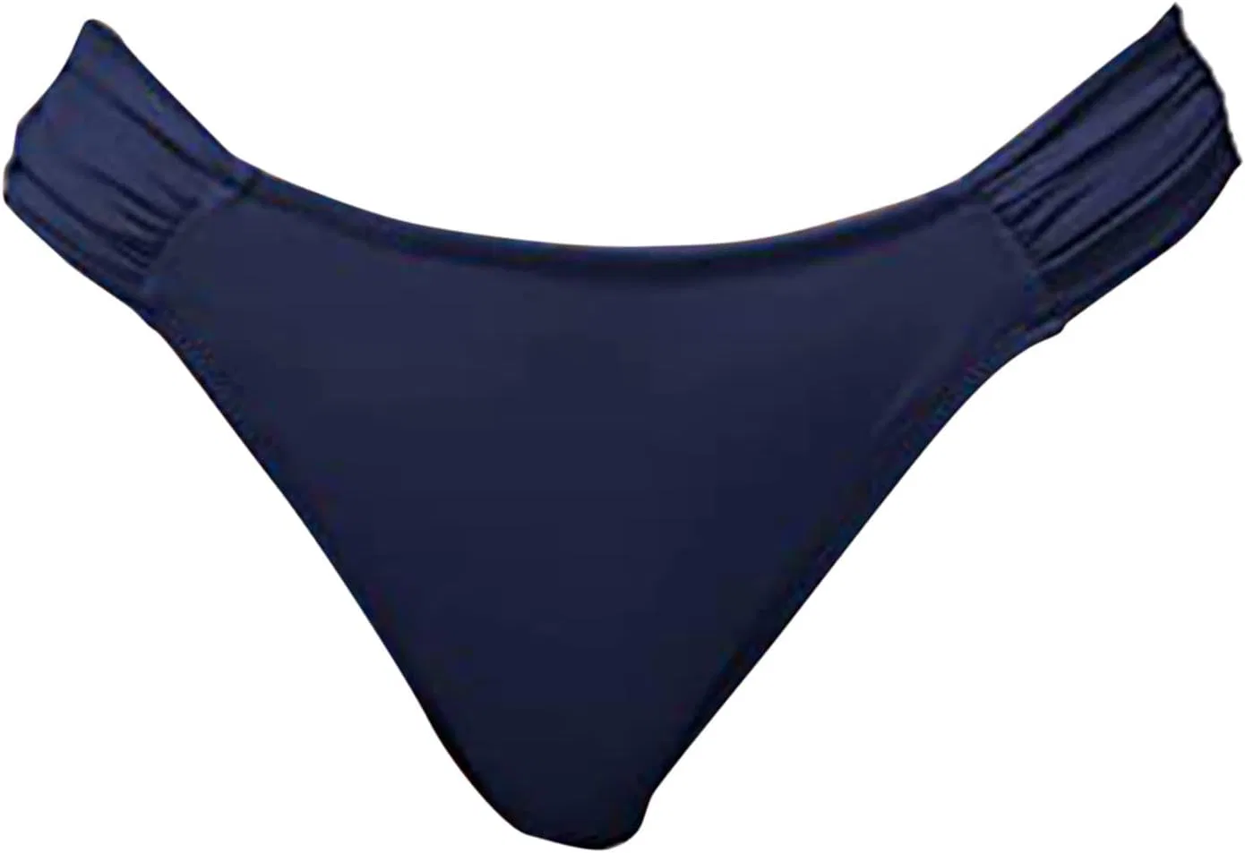 Женские бикини-шорты с защипом спереди, Solid, Navy — фото 3