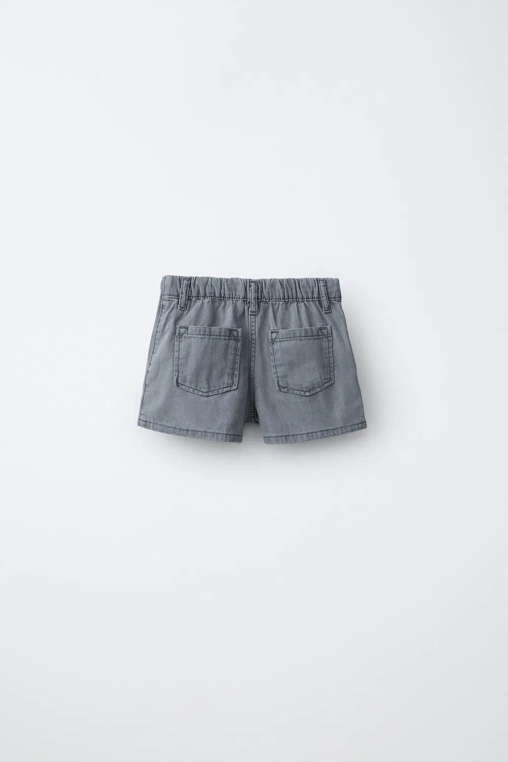 Джинсовая юбка-бермуда ZARA, Grey — фото 2