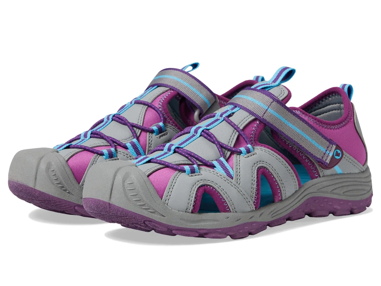 Детские сандалии-рыбачки с закрытым носком Hydro 2 Merrell, Grey Berry