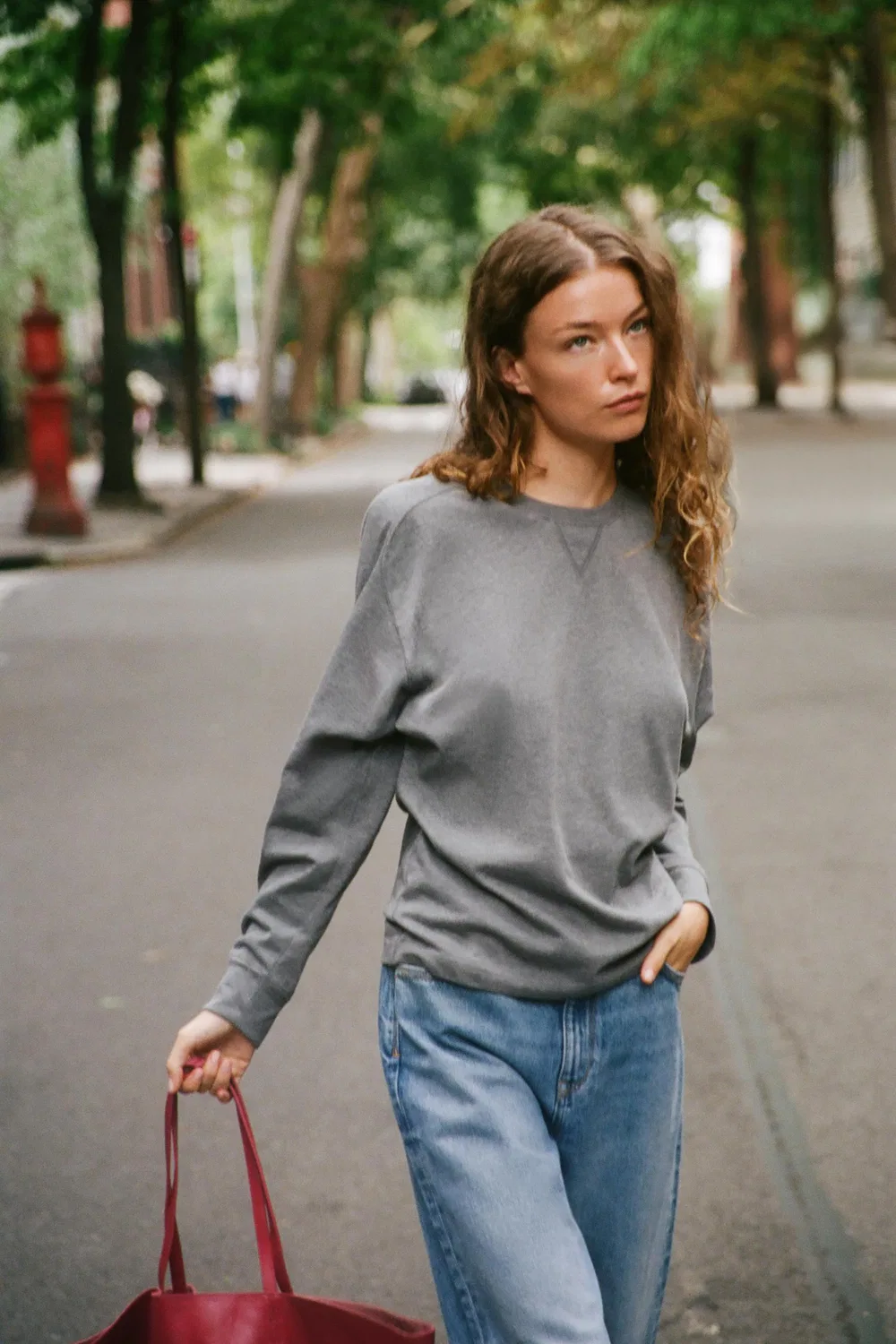 Толстовка с круглым вырезом ZARA, Grey marl — фото 2