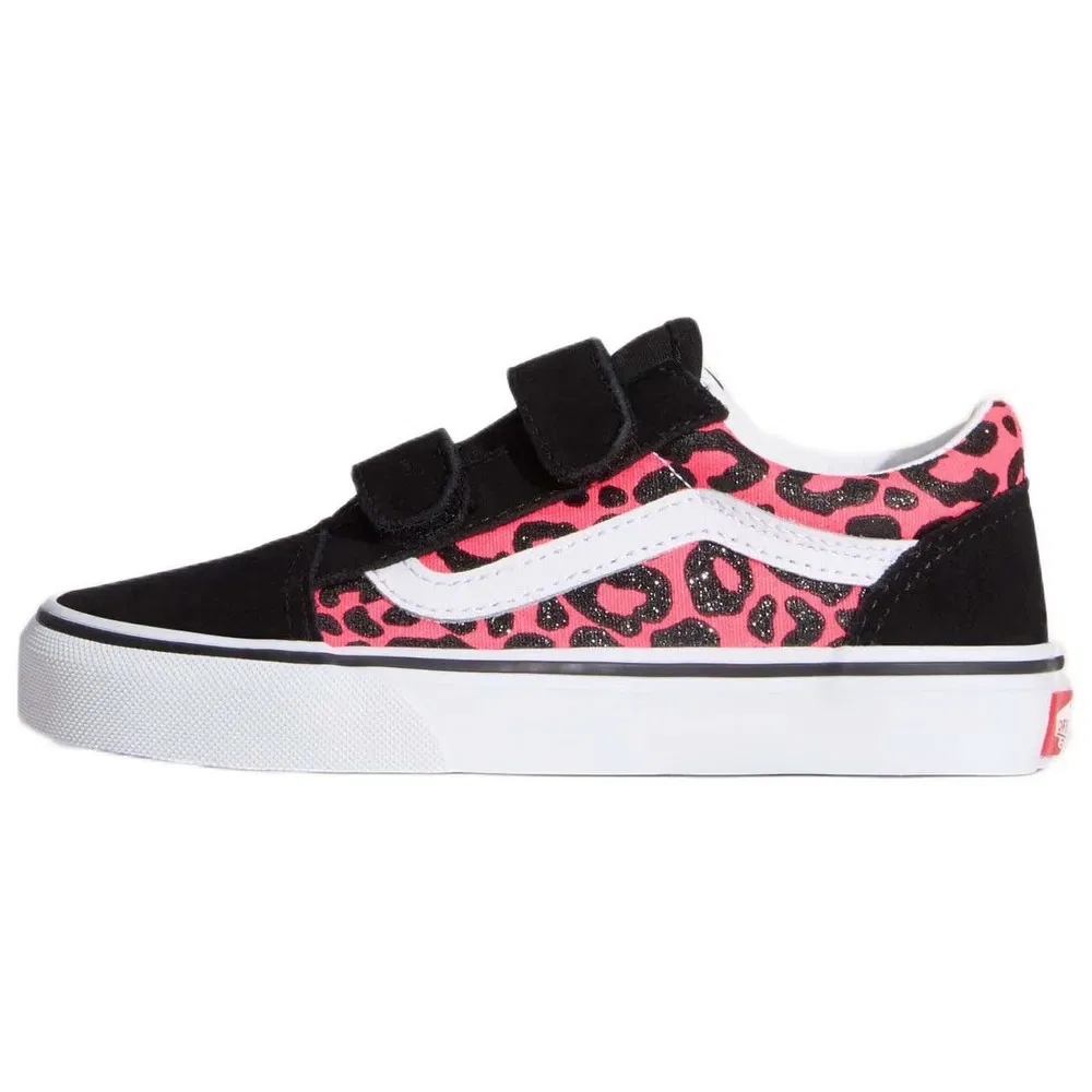 Детские кроссовки для девочек с липучками Old Skool V Vans, Pink