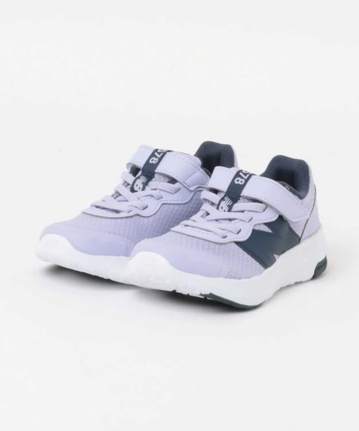 Детские кроссовки с липучкой и шнуровкой P578 New Balance, Purple