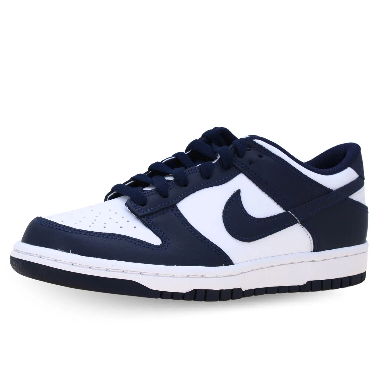 Детские кроссовки для девочек с принтом Dunk Low NIKE, White Blue