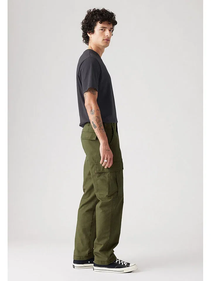 Мужские карго брюки свободного кроя Levi's, Olive — фото 2