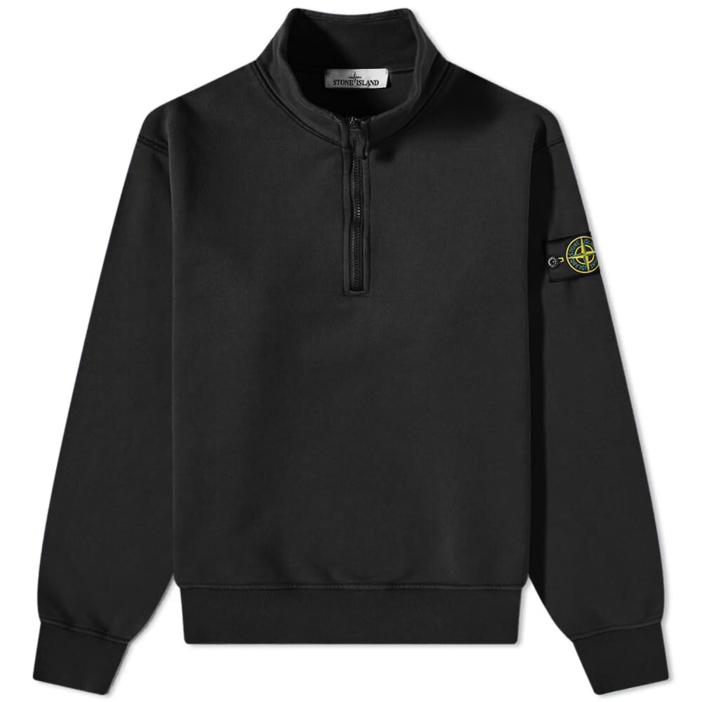 

Толстовка Stone Island Garment Dyed Half Zip Sweat, Черный, Толстовка Stone Island Garment Dyed Half Zip Sweat