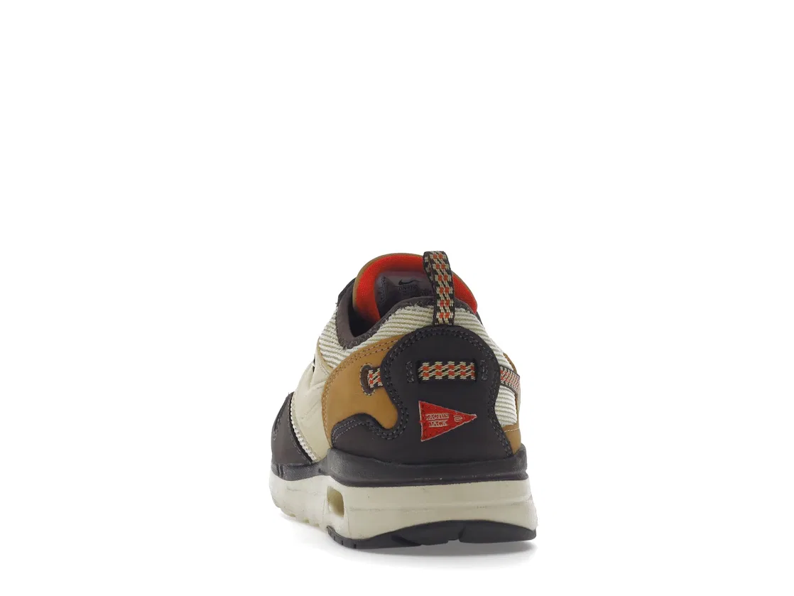 Детские кроссовки с принтом Nike Air Max 1 Travis Scott Cactus Jack Nike, Baroque Brown/Lemon Drop/Wheat/Chile Red — фото 4