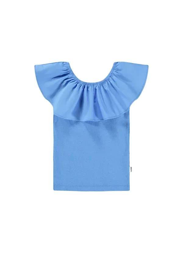 Топ хлопковый Reca Molo flower, синий