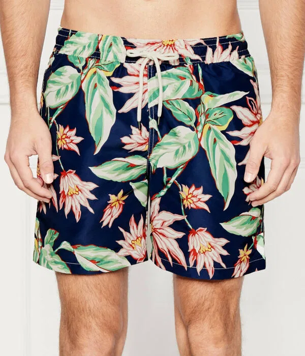 Мужские шорты для плавания из полиэстера Traveller Polo Ralph Lauren, Blu Marino