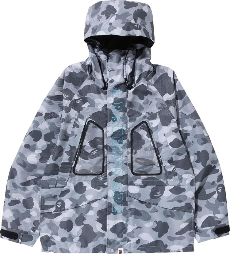 

Куртка BAPE Honeycomb Camo Snowboard Jacket 'Grey', серый