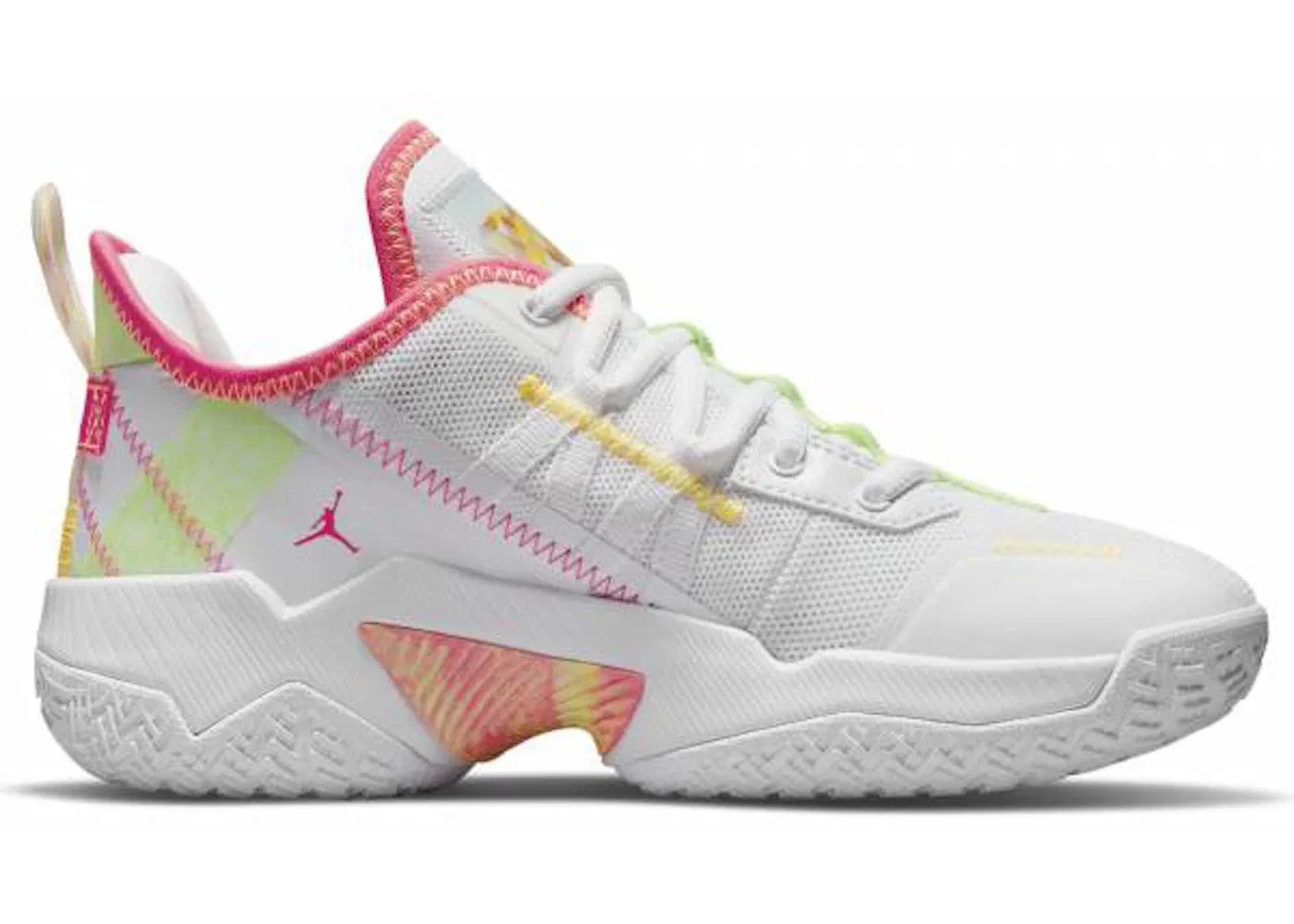 Детские кроссовки Lifestyle с моделью Jordan One-Take II Jordan, White/Hyper Pink/Lime Glow