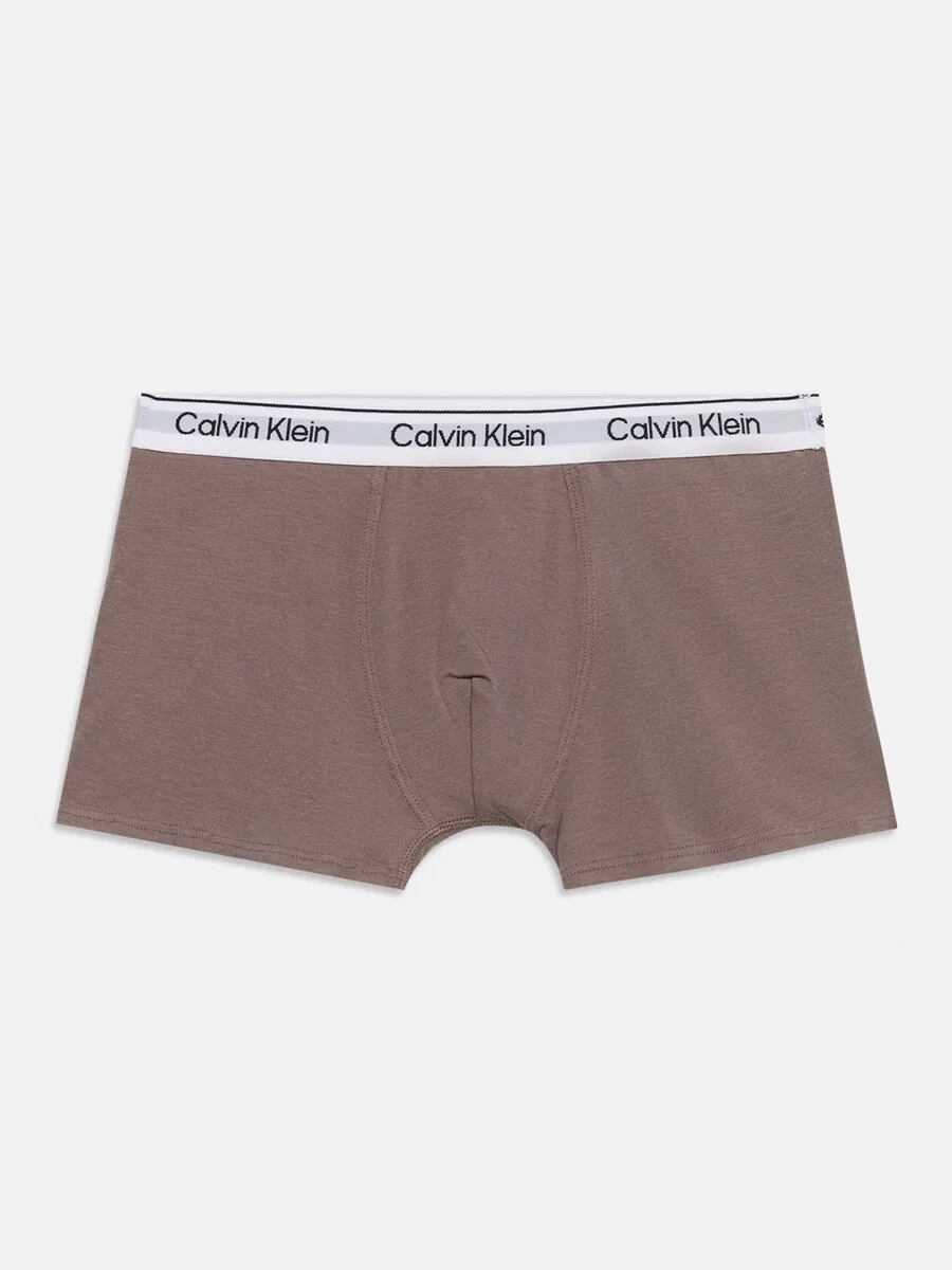 Трусики Calvin Klein Underwear коричневого и серого цвета с пятнистым рисунком — фото 3
