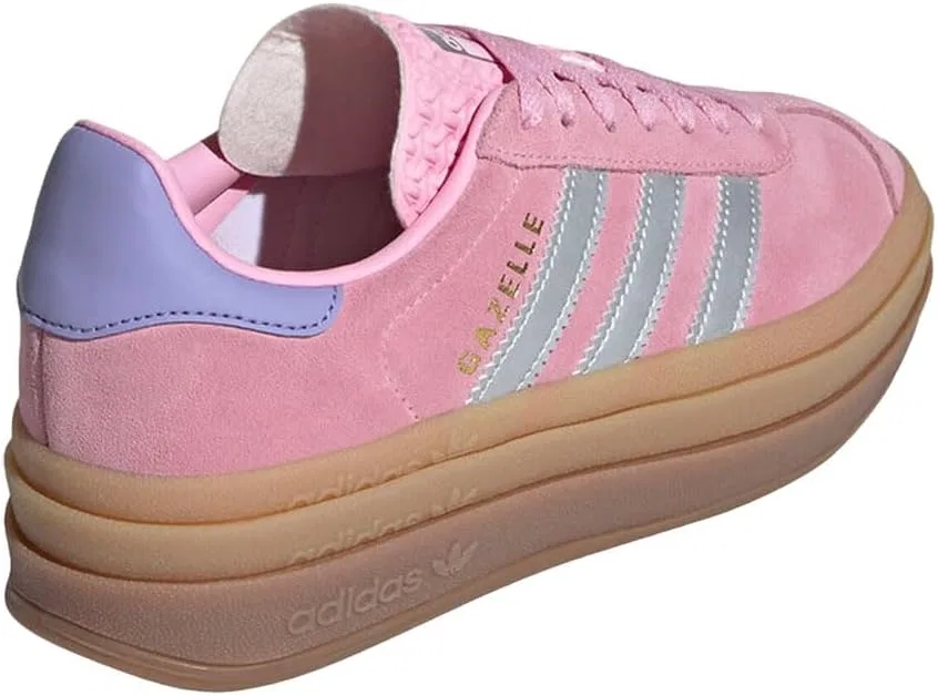 Детские кроссовки Gazelle Bold J adidas, Pink/Metallic Silver — фото 3