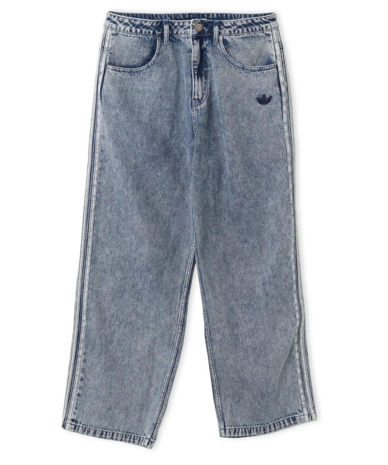 Мужские джинсы свободного кроя SST Denim Jeans Straight Leg Adidas, Light Indigo Blue