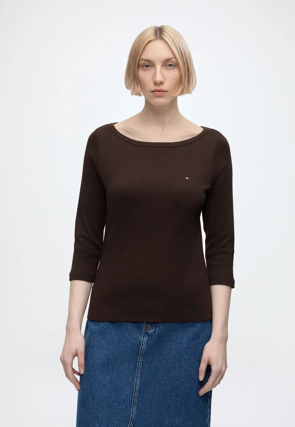 Коди - футболка с длинными рукавами Tommy Hilfiger, Chocolate