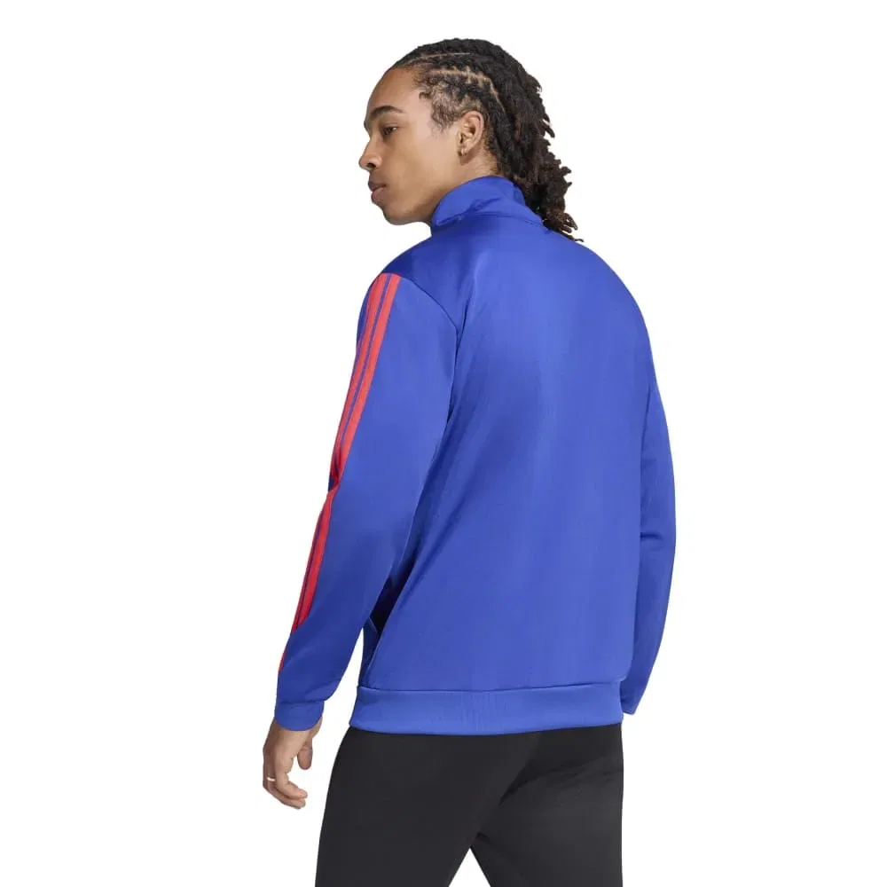 Женский свитшот с полной застежкой-молнией Olympique De Lyon DNA Adidas, Blue — фото 2