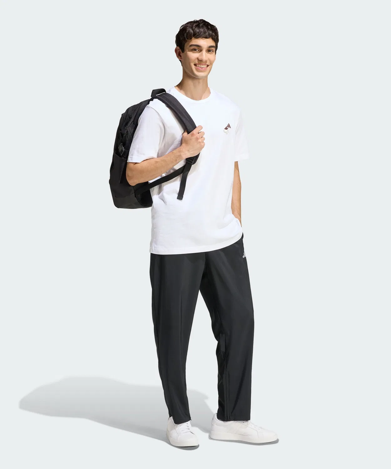 Мужская футболка с принтом Coffee Cafe Cheesecake Graphic T-Shirt Adidas, Белый — фото 3