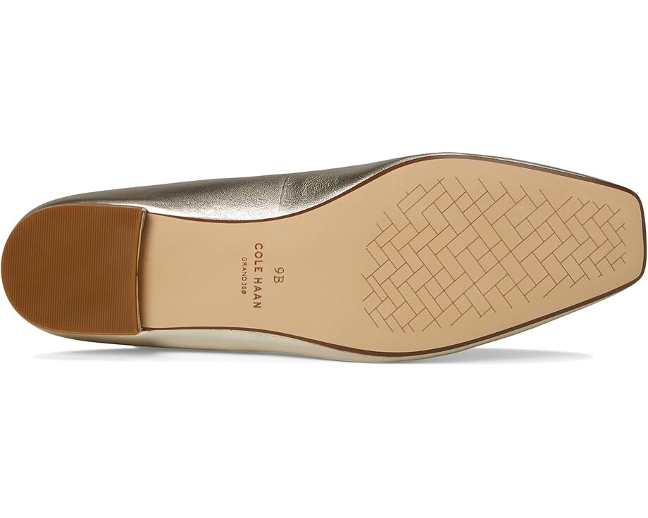 Туфли на плоской подошве Cole Haan Brigid T-Strap Ballet Flat, цвет Soft Gold Leather — фото 3