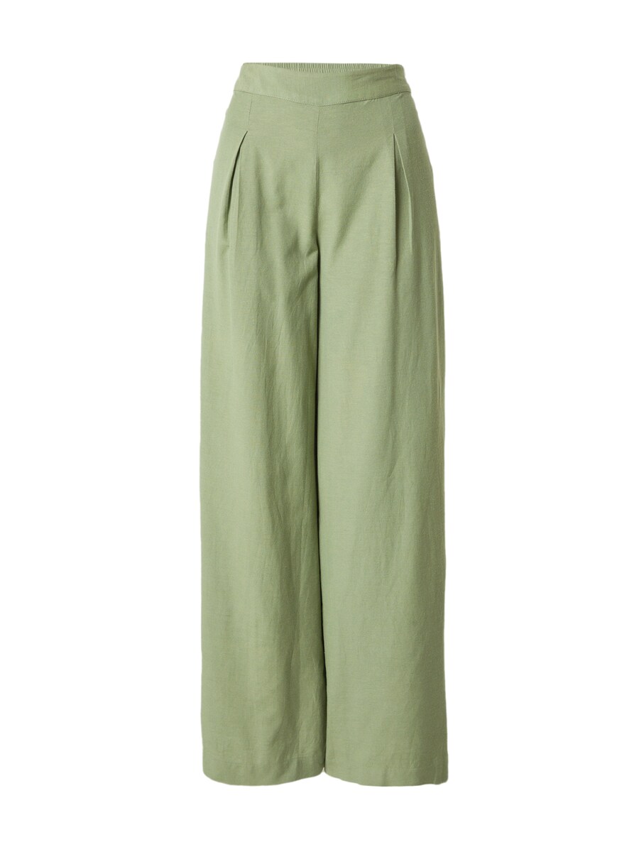 

Брюки со складками спереди PIECES Loose fit Pleat-Front Pants MINIDI, зеленый