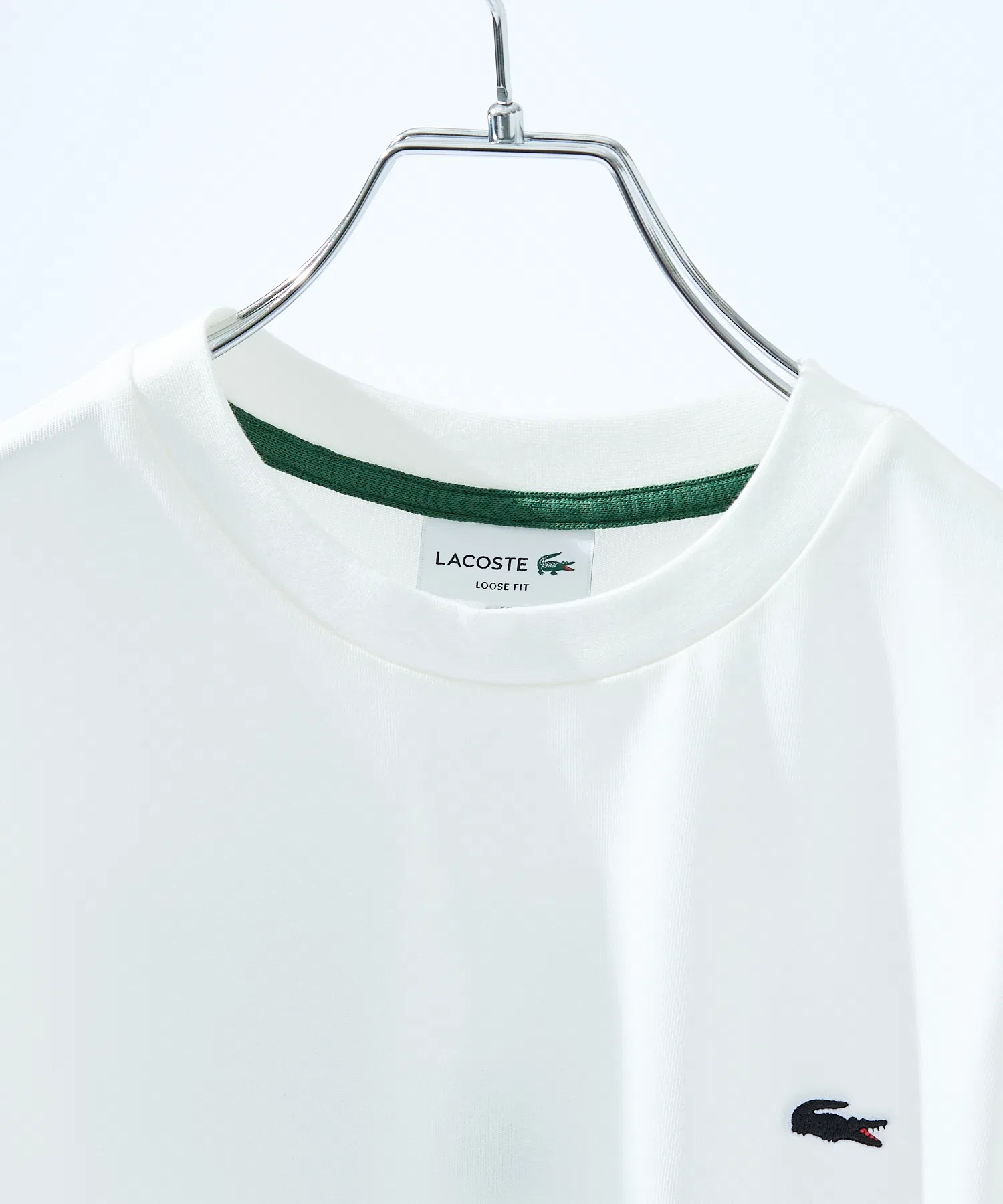 Футболка LACOSTE с принтом на спине, базовая, чёрная — фото 3