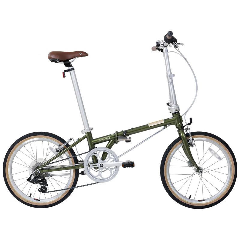 

Велосипед DAHON 20-дюймовый из стали с 7 скоростями в стиле ретро, оливково-зеленый