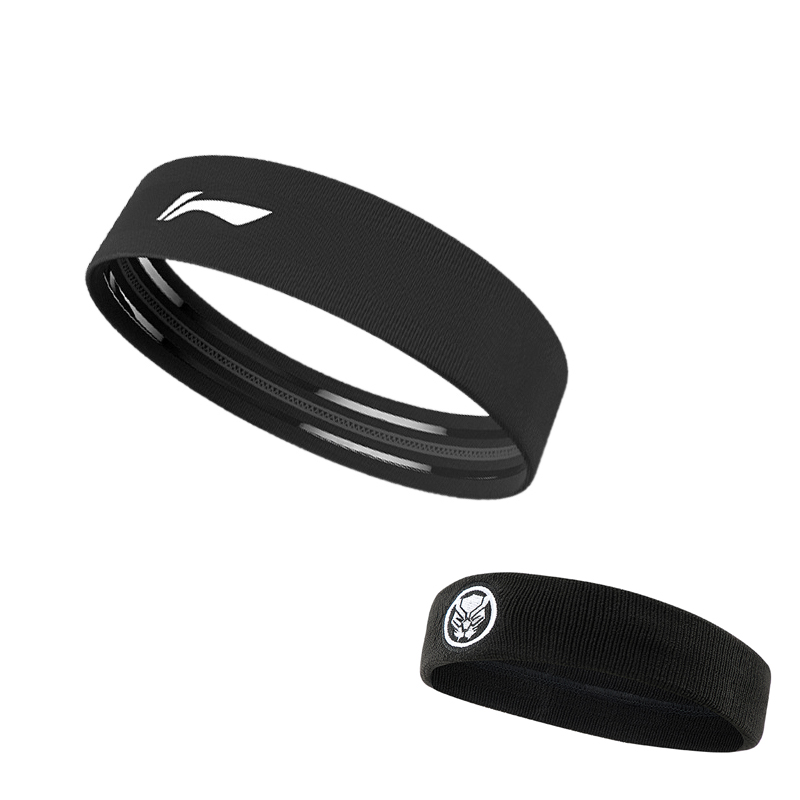 

Эластичные повязки от пота влагоотводящие повязки для бега и фитнеса Nylon + Spandex + Silicone Unisex LINING, черный