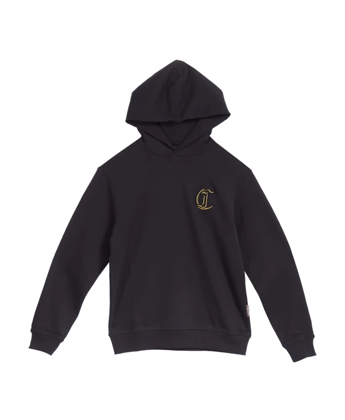 

Черная толстовка с вышивкой и люрексом Just Cavalli, черный