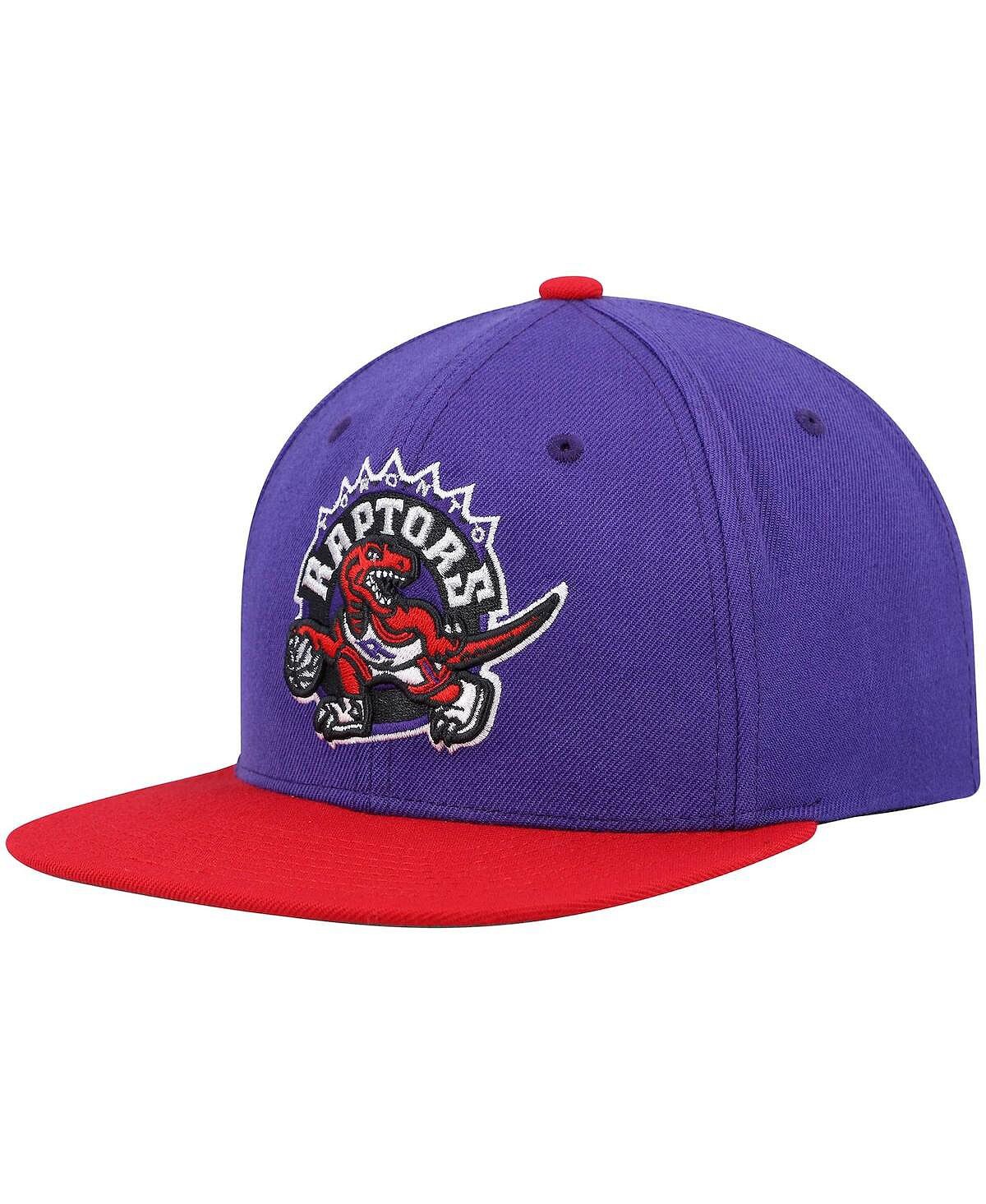 

Мужская двухцветная бейсболка Snapback 2.0 фиолетового и красного цвета Toronto Raptors Hardwood Classics Team Mitchell & Ness