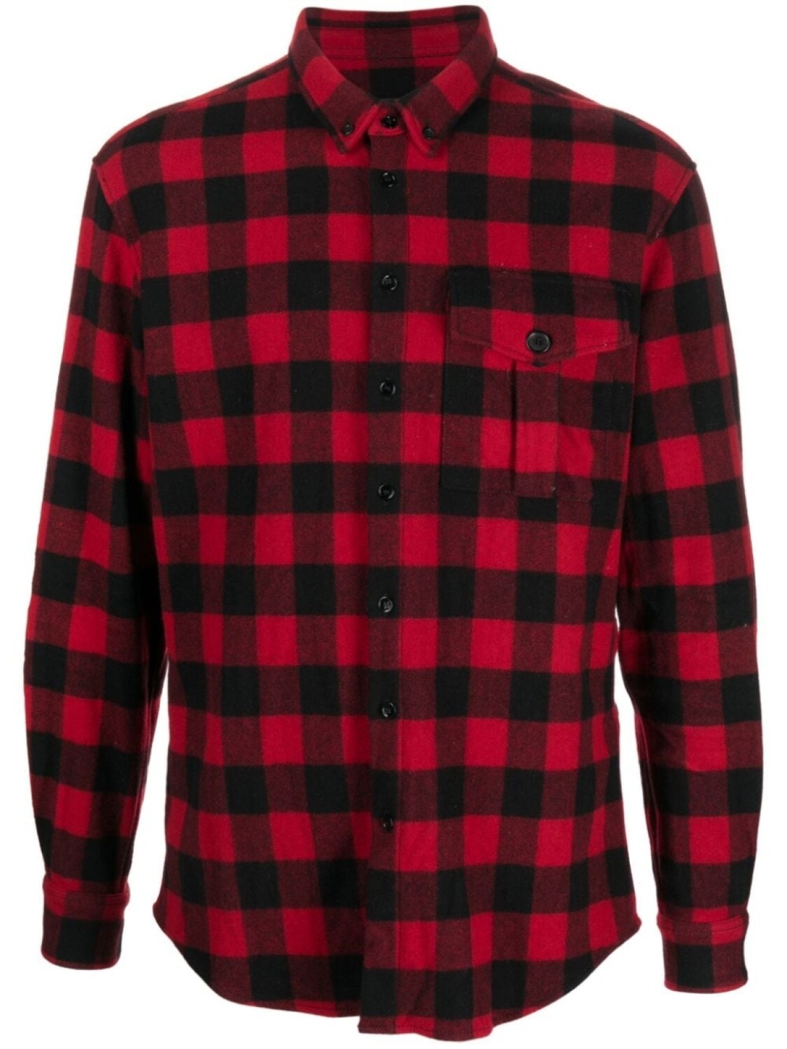 

Dsquared2 клетчатая рубашка из смесовой шерсти, черный
