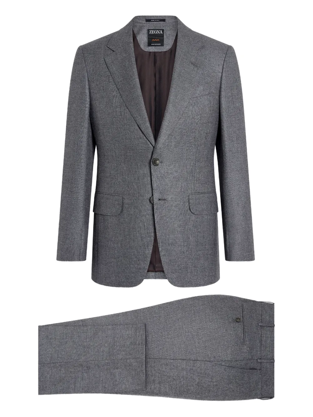 

Кашемировый костюм Oasi Zegna, серый