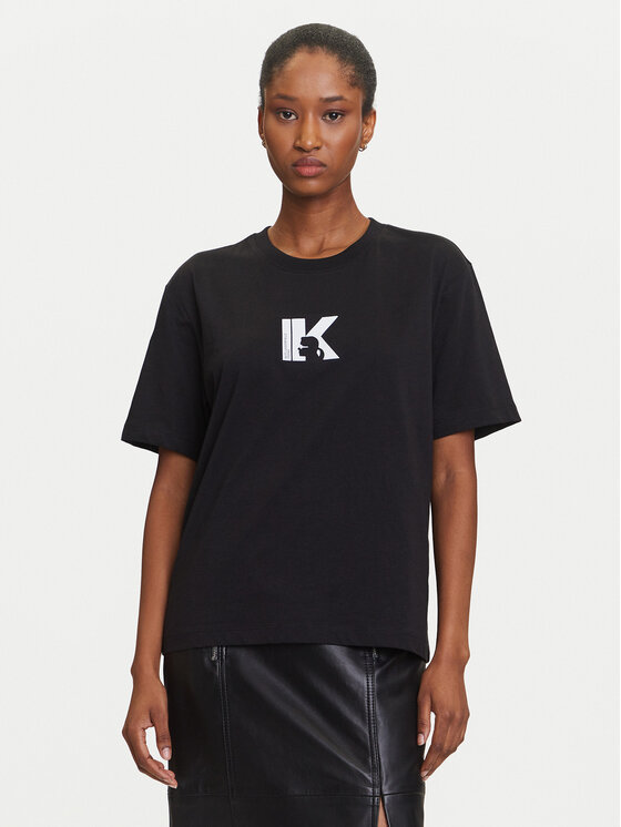

Футболка regular fit A3W17094 Karl Lagerfeld Jeans, чёрный