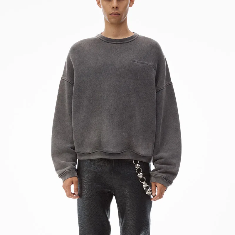 Футболка из хлопкового джерси Alexander Wang, Gray — фото 2