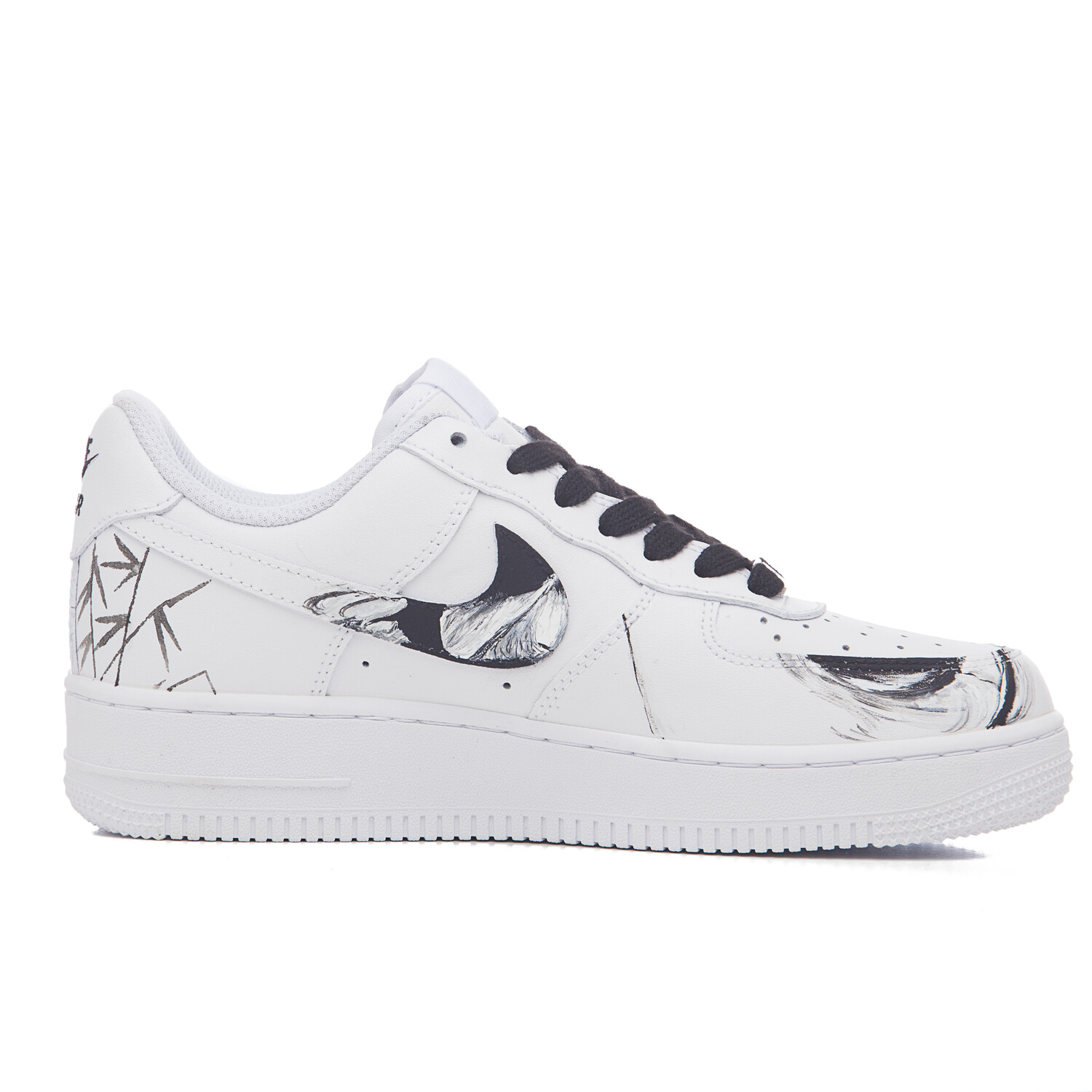 

Кроссовки Nike Air Force 1 Skateboarding Shoes Women's Low-top White/black, черный