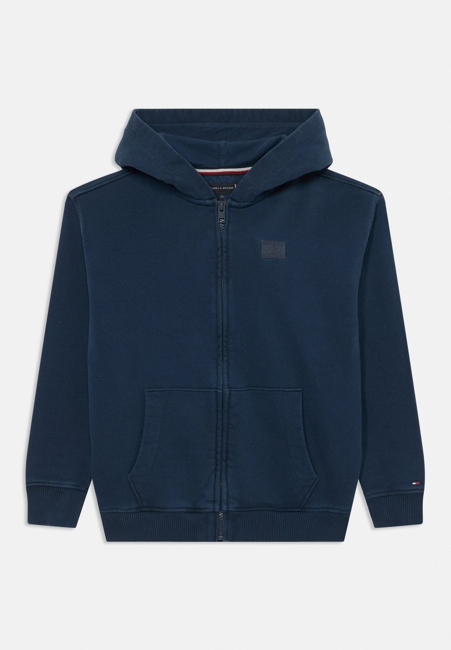 Худи Tommy Hilfiger TONAL FLAG ZIP HOODIE UNISEX, Dark Night Navy/Dark Blue — фото 3