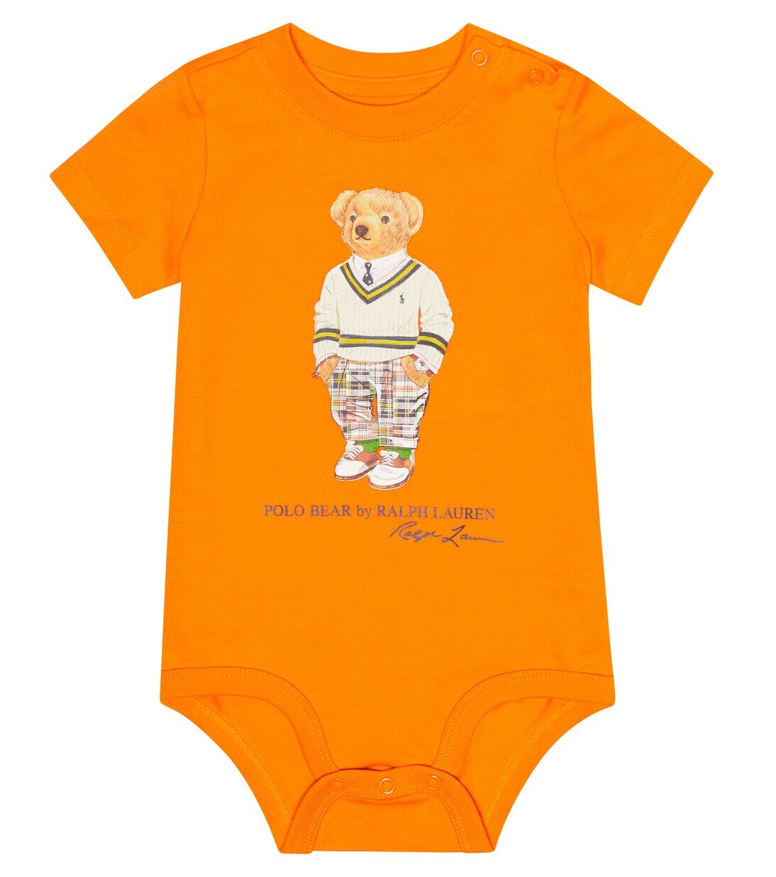 

Хлопковое боди baby polo bear Polo Ralph Lauren Kids, апельсин, Оранжевый, Хлопковое боди baby polo bear Polo Ralph Lauren Kids, апельсин