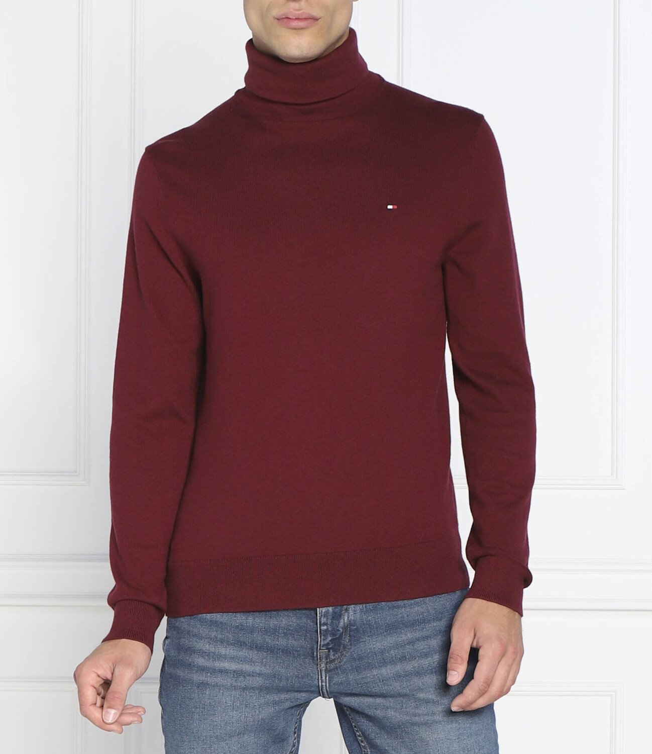 

Свитер Tommy Hilfiger regular fit, бордо