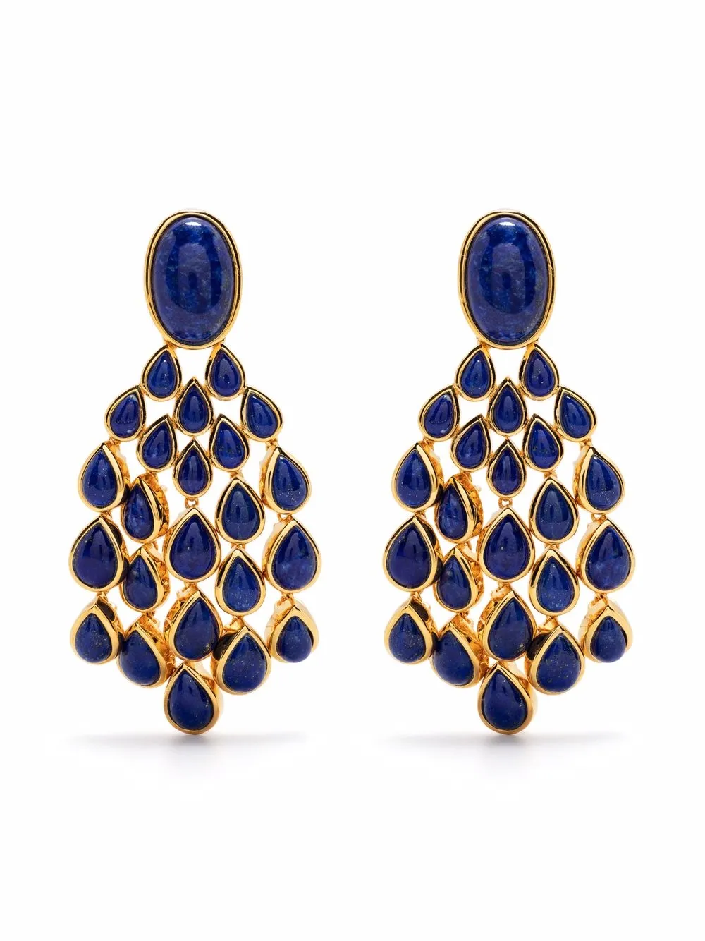 

Серьги-клипсы Lapis Lazuli Cherokee Aurelie Bidermann, синий