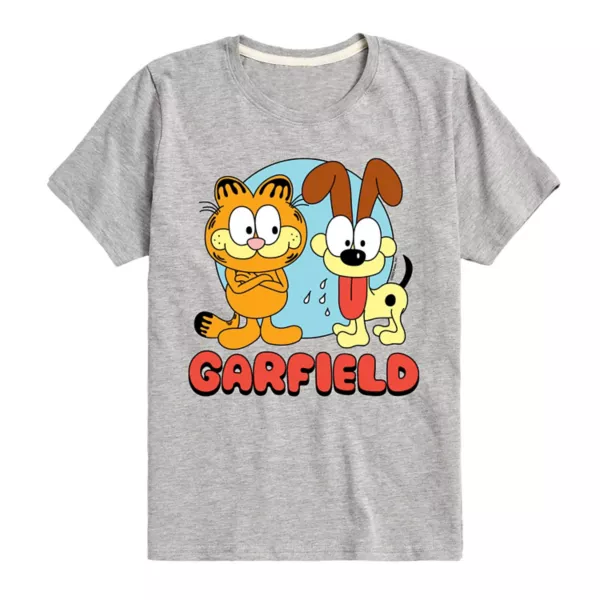 

Футболка с рисунком Garfield и Odie для мальчиков 8-20 лет Licensed Character, серый