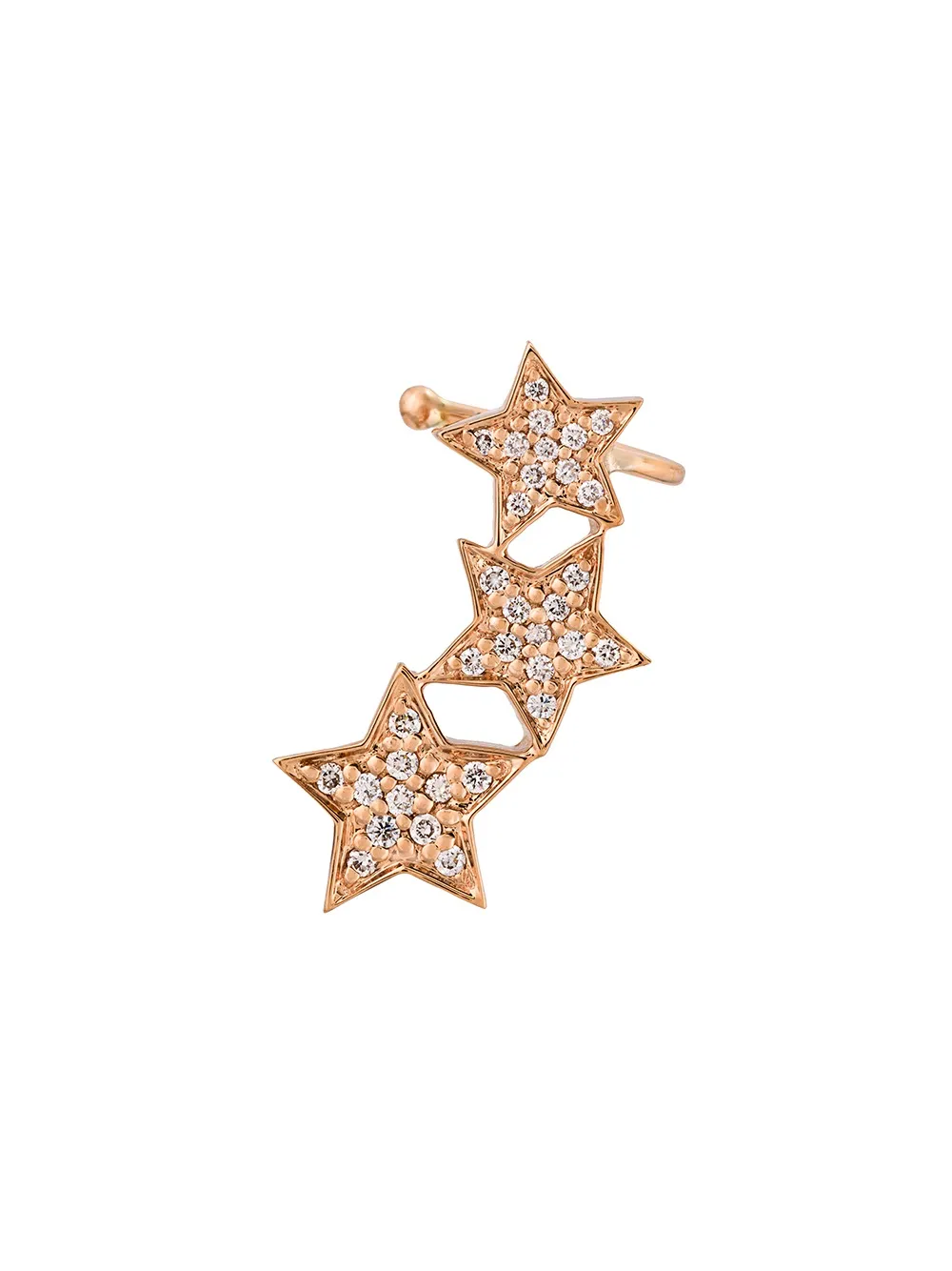 

Серьга-кафф Stasia из розового золота с бриллиантами ALINKA, металлик