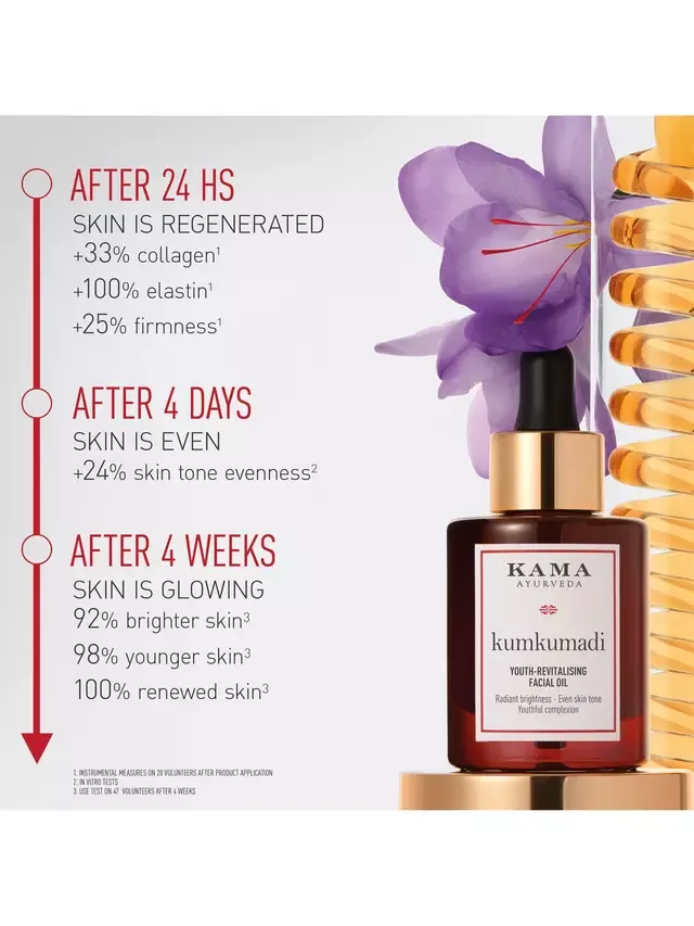 Восстанавливающее масло для лица Kumkumadi, 30 мл Kama Ayurveda — фото 3