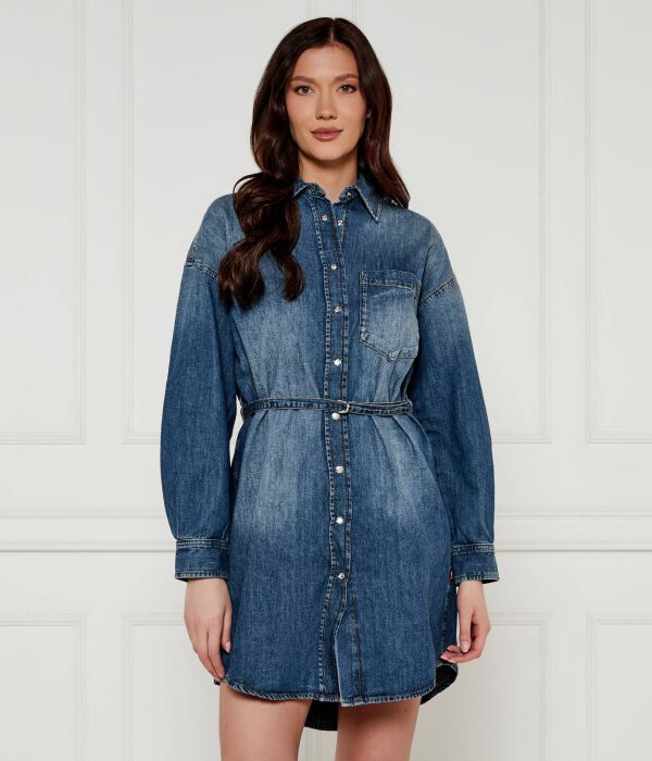 

Джинсовое платье с поясом Joop! Jeans, синий