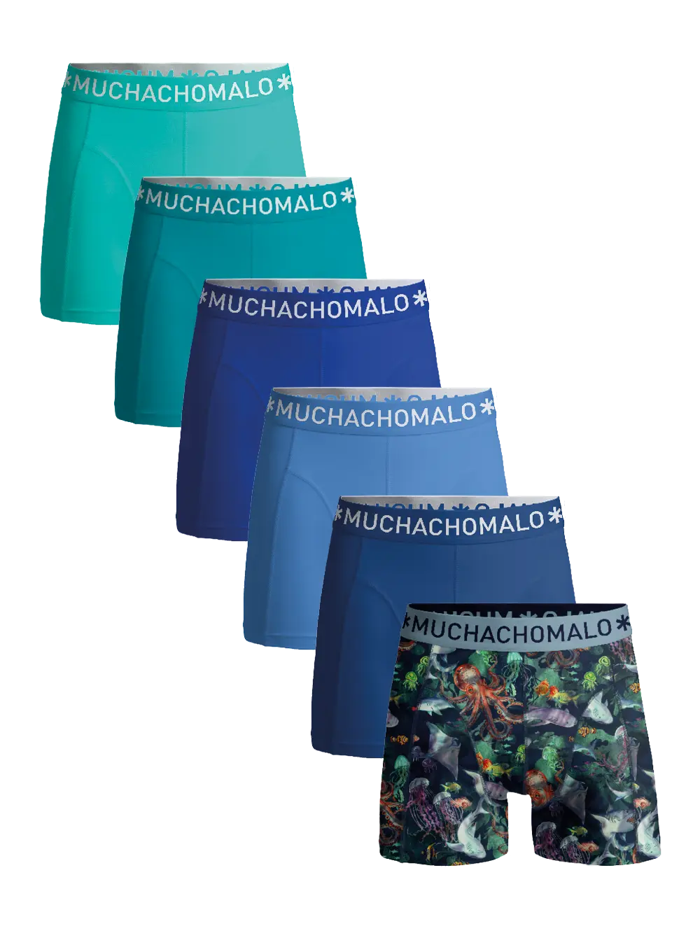 

Боксеры 6 шт трусы Muchachomalo, мультиколор