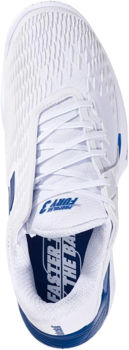 Кроссовки для тенниса Babolat Propulse Fury, White/Dark Blue — фото 4