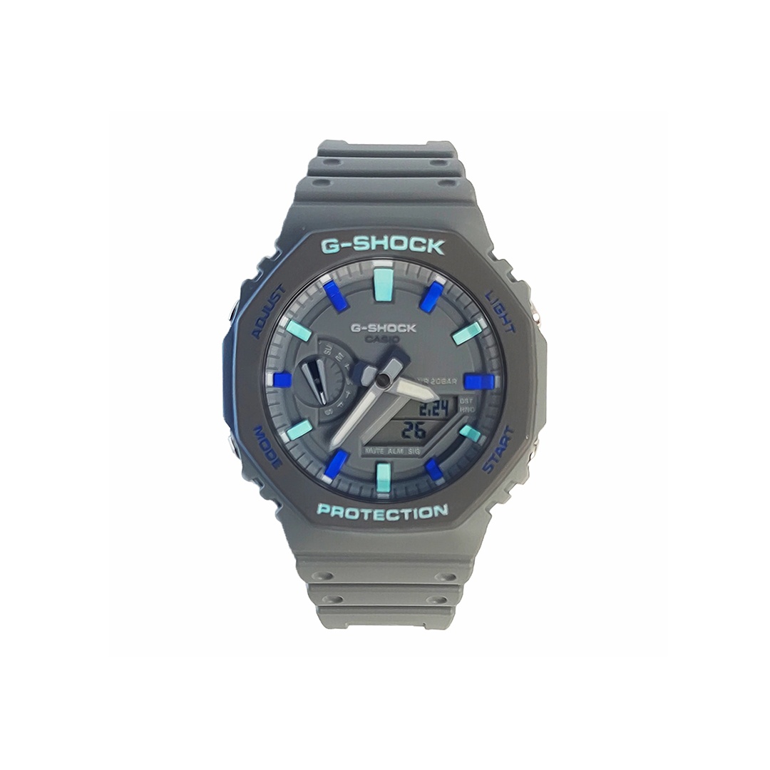 

CASIO Часы Men Liquid Crystal/Analog Dual Display Series Gray Watch, Gradient Earth Gray
