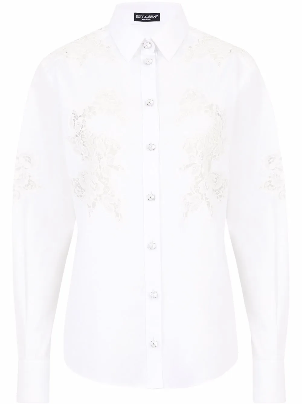 

Поплиновая рубашка DOLCE & GABBANA, белый