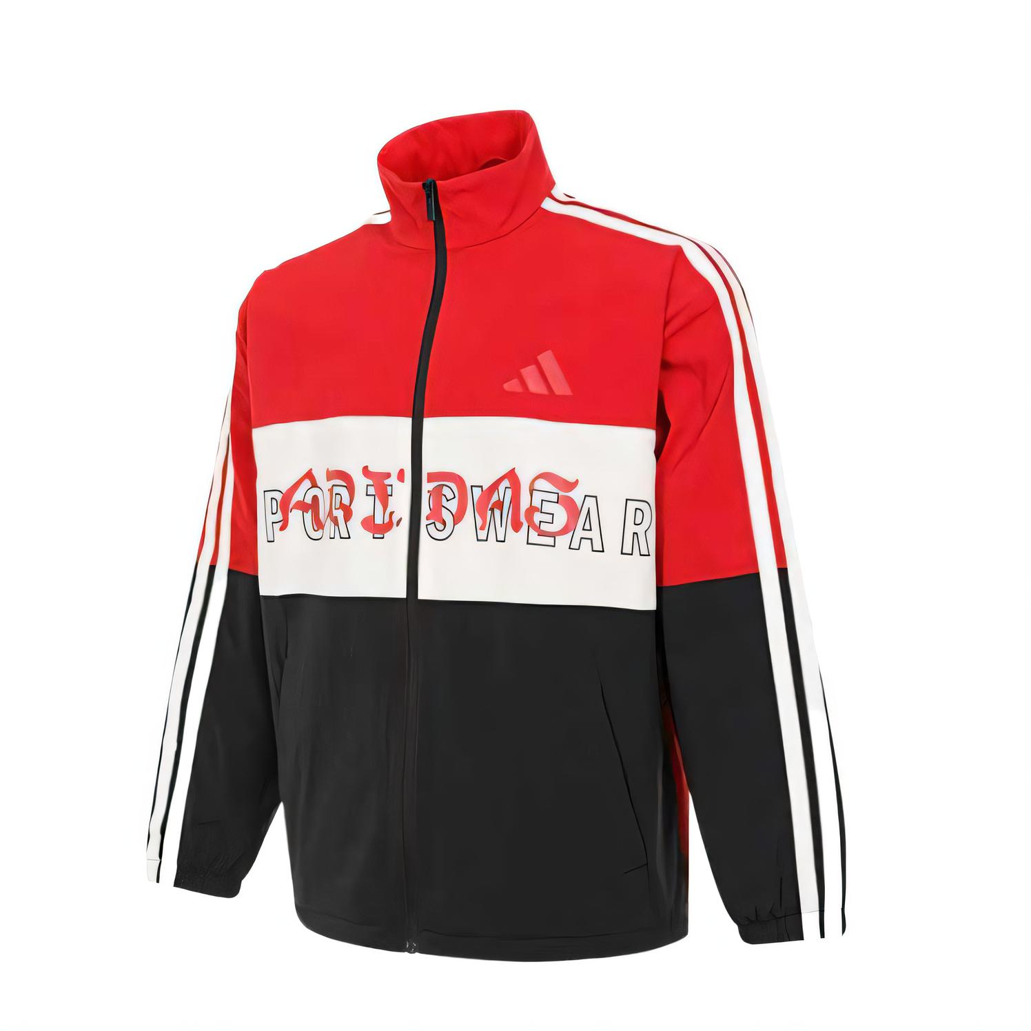 

Adidas Куртка унисекс красно-черная, Red Black