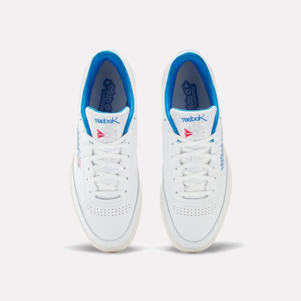 Мужские кроссовки Reebok Court Advance - повседневные теннисные туфли, размеры с 6 по 15, белый/синий — фото 3